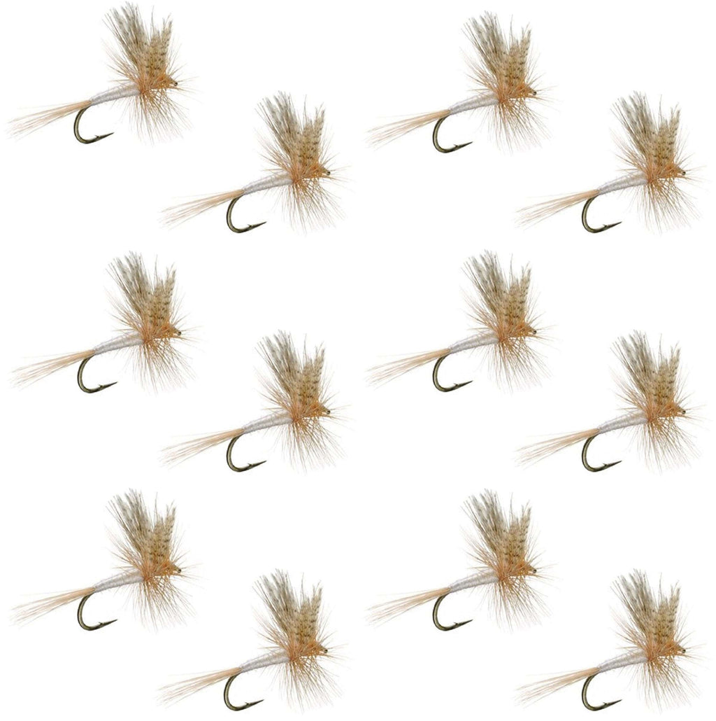 Light Cahill Classic Trout Dry Fly Fishing Fly - 1 Dozen Flies Size 20